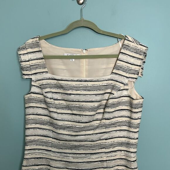 Kay Unger New York Tweed Fringe Sleeve Dress - Picture 4 of 7